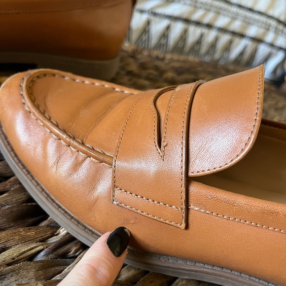 Cole Haan Stassi Penny Loafers Brown Pecan Leather Slip On Cushion Shoes Sz 6B - Picture 9 of 9